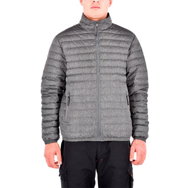 Parka Pluma Hw Goose Reversible Negro/Gris Melange