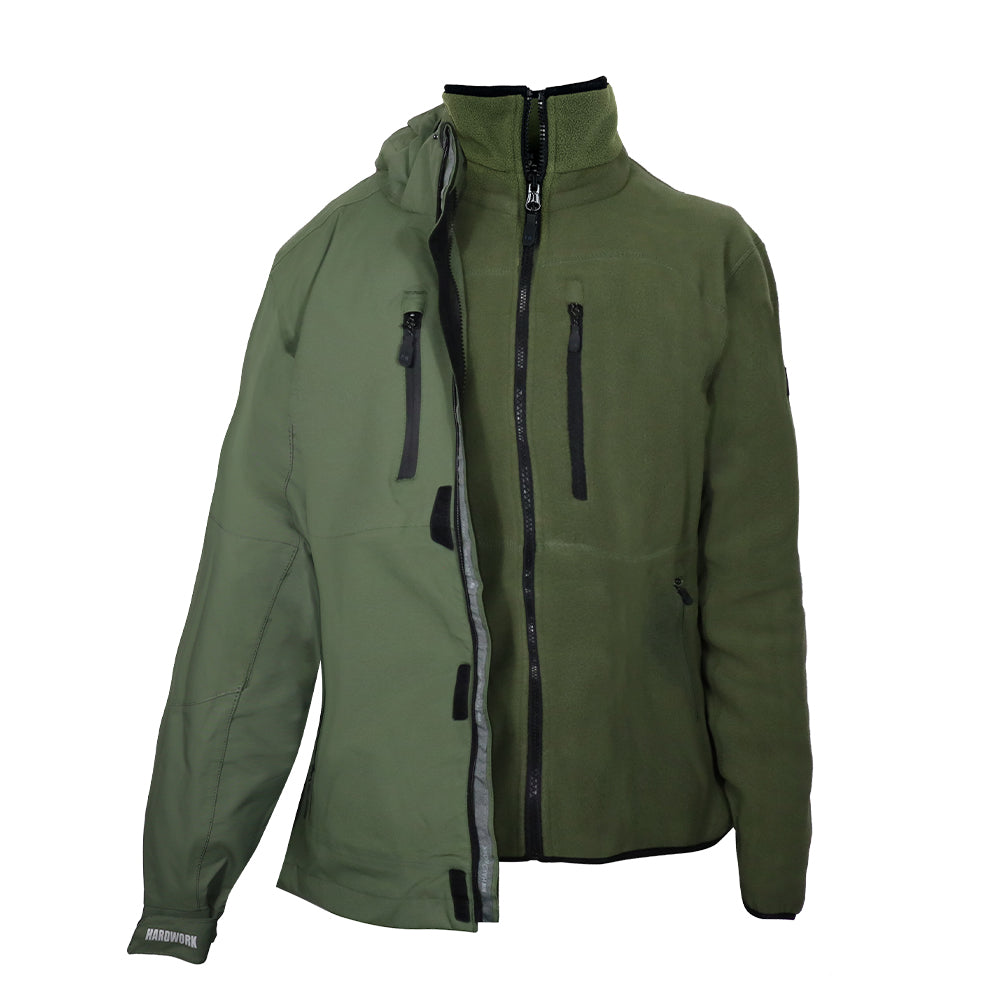 Parka Desmontable HW Reno 3 en 1 Mujer Verde Oliva