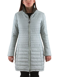 Parka Larga Hw Minka Reversible Mujer Gris/Verde Oliva