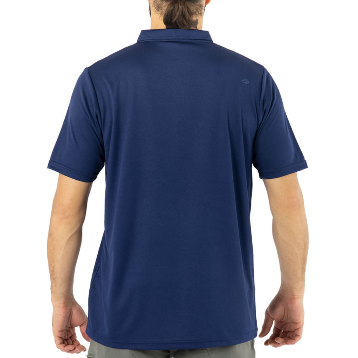 Polera Cooldry Quebec Manga Corta Azul