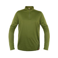 Polera Quebec Half-Zip Hombre Verde Oliva