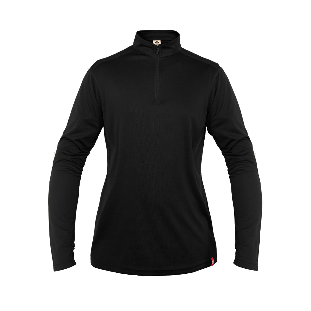 Polera Quebec Half-Zip Mujer Black