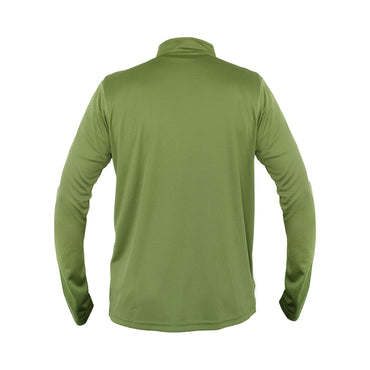 Polera Quebec Half-Zip Hombre Verde Oliva