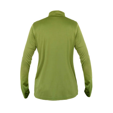 Polera Quebec Half-Zip Mujer Verde Oliva