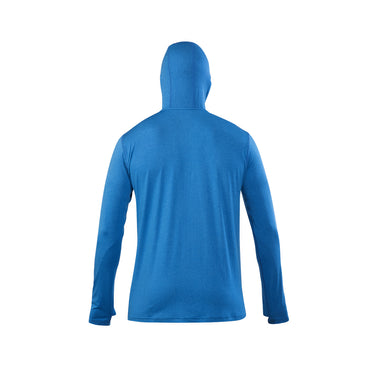 Polera Dry Fit Hw Spx C/ Gorro Manga Larga Hombre Blue