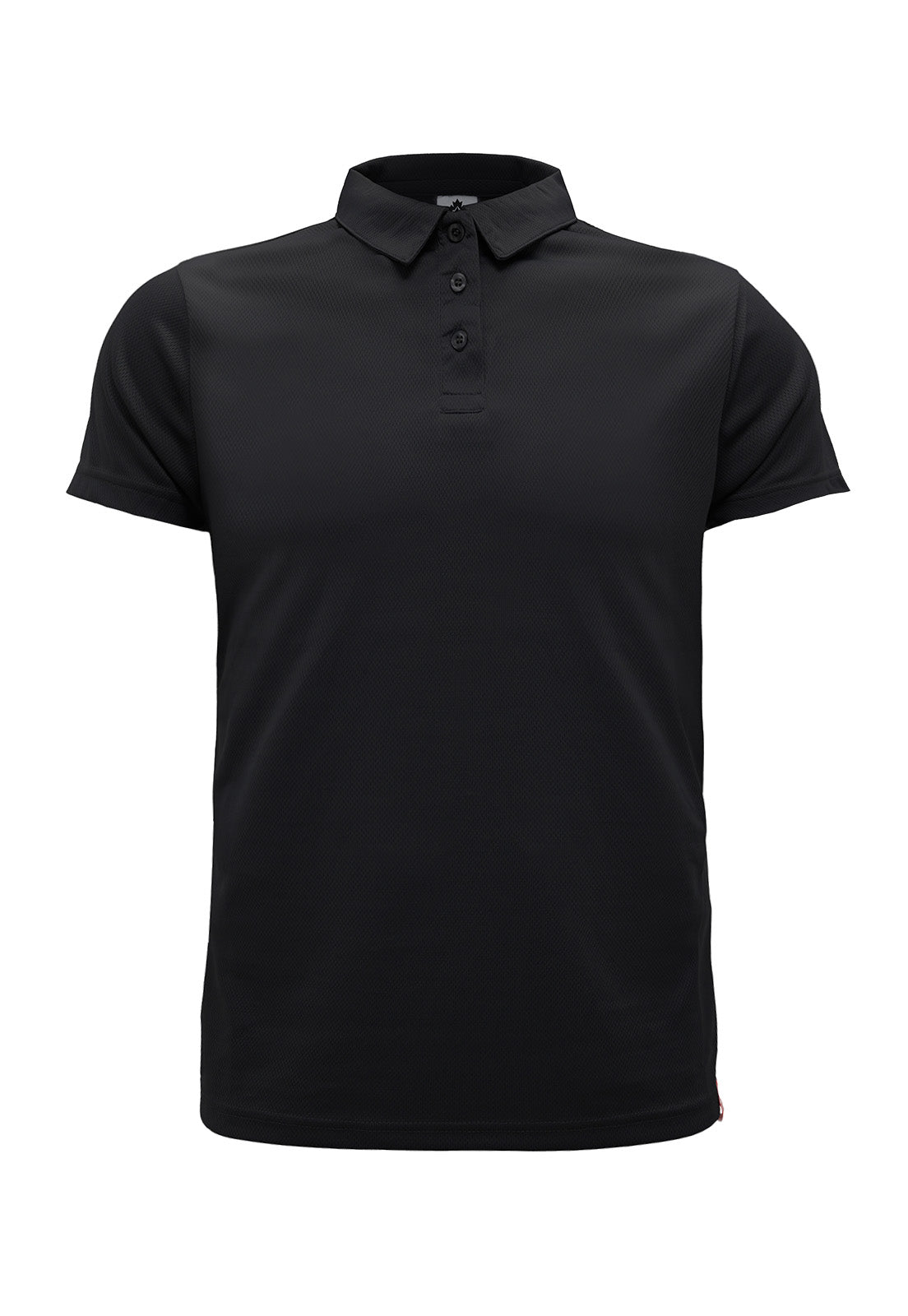 Polera Cooldry Quebec Manga Corta Negro