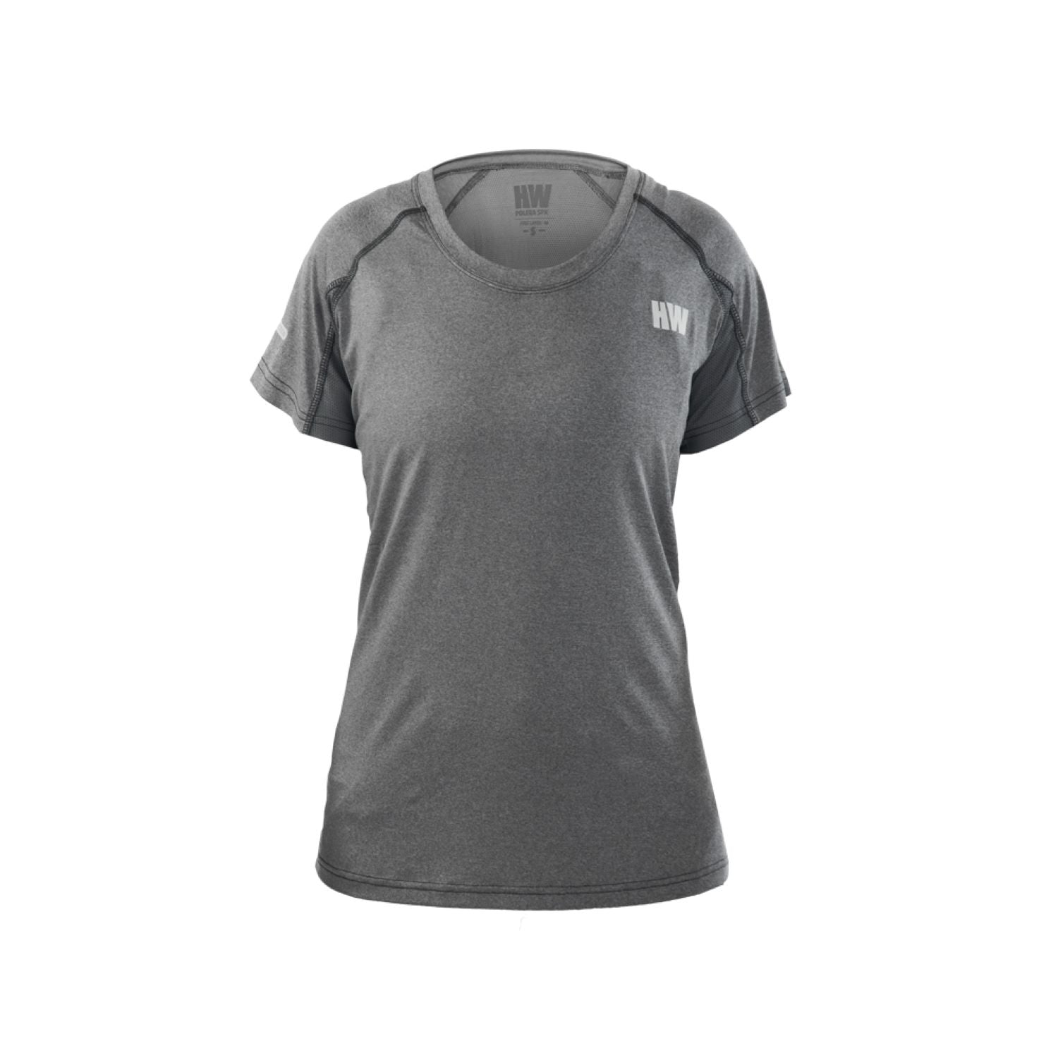 Polera Dry Fit Hw Spx Manga Corta Mujer Carbon Grey